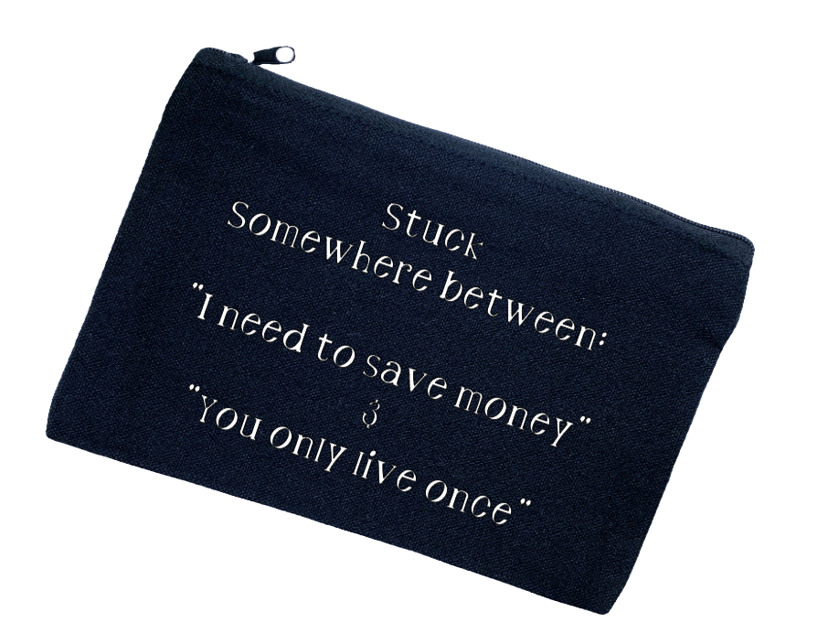 Save Money Canvas Pouch