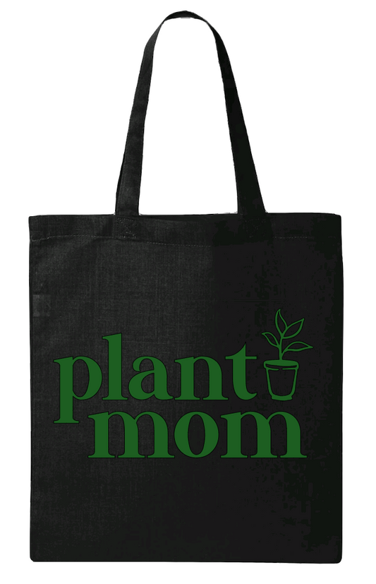 Plant Mom Canvas Tote Bag