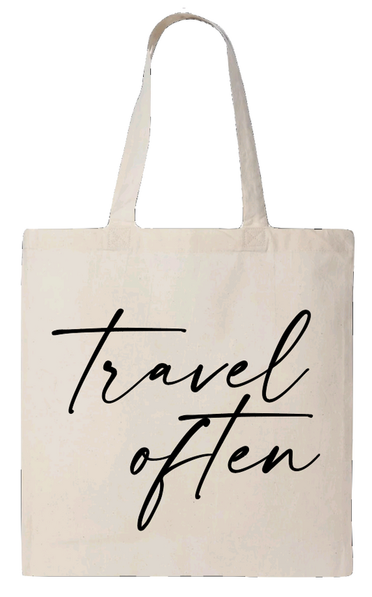 Travel Often Canvas Tote Bag