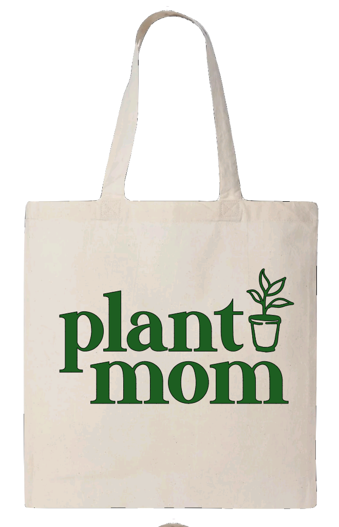 Plant Mom Canvas Tote Bag